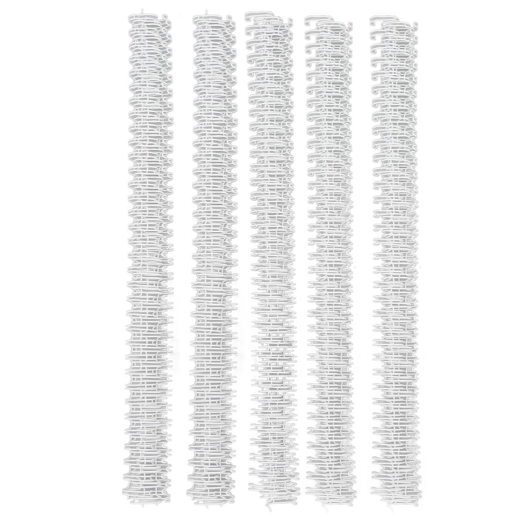 100Pcs Double Wire Binding Spine 60 Sheet Capacity 3:1 Pitch 34 9.5mm Diameter Set Kit for Paper