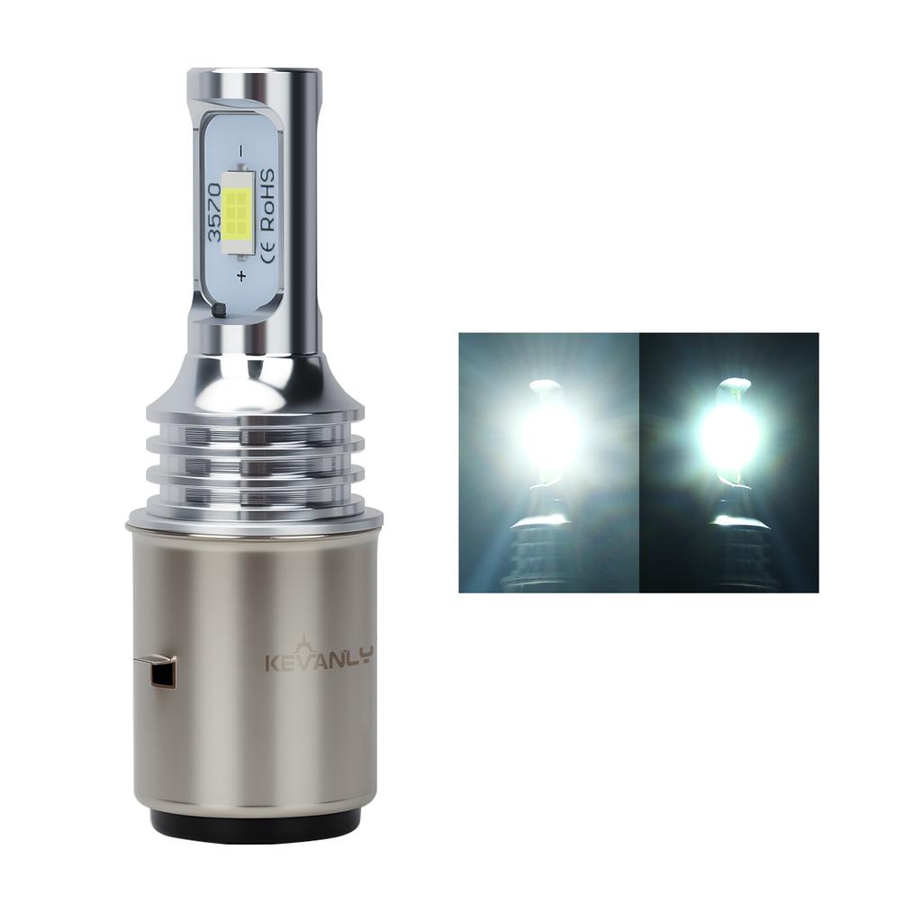 Светодиодные лампы H4 BA20D P15D Светодиодная фара для мотоцикла Дальний/Ближний свет Лампа Светодиодный прожектор Двухцветные аксессуары для мотоцикла Подключи и играй