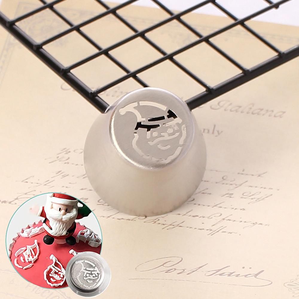 Russian Tulip Icing Piping Nozzles Christmas Stainless Steel Icecream Bakery Tips Pastry Bag Cupcake Cake Decorating Tools Molds