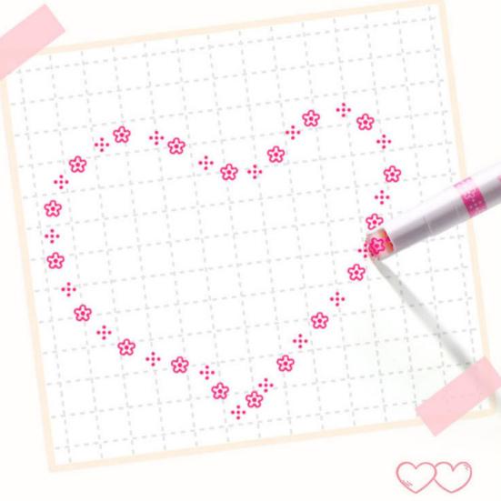 6Pcs Border Marker Pen Set Graphic Highlighters Curve Border Pens Journal Planner