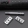 YAQI KNIGHT-HELMET Men's DE Safety Razor with Stainless Steel Handle Razor Head for Smooth Shaving