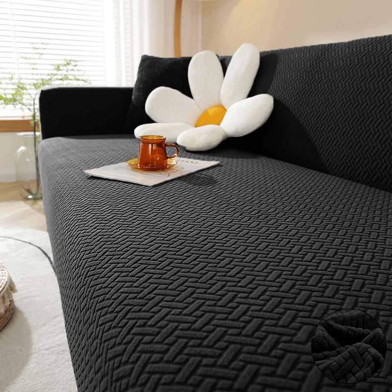 Jacquard Elastic Sofa Cover For Living Room Slipcovers Stretch Polar Fleece Armchair Protector L Shaped Sofa 1/2/3/4 Seater Home