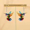 European and American Colorful Hummingbird Women's Earrings