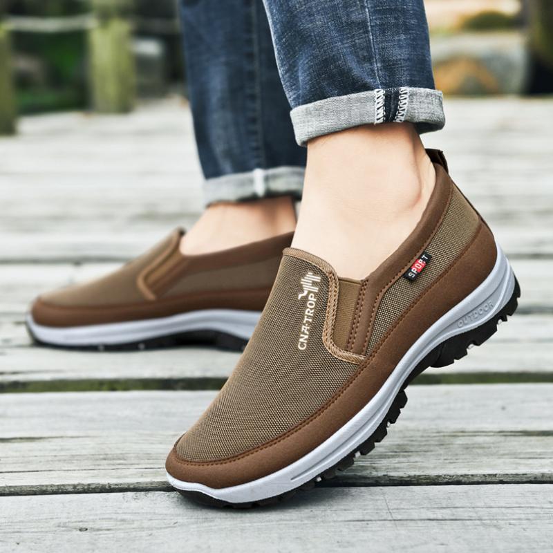 Fashion Men's Athletic Shoes Classic Loafers Tennis Shoes Non-Slip Soft Sole Comfortable Men's Walking Shoes Driving Shoes Plus Size