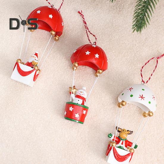 Рождественские украшения на воздушном шаре, Санта/Олень/Снеговик, статуя на воздушном шаре и парашюте, украшение для дерева на праздник
