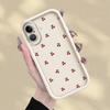 Чехол для iPhone 17 Pro Max Air 13 16 15 Plus 17e 11 14 12 Pro Чехол для телефона Милый Мультяшный Узор с Вишнями и Личи