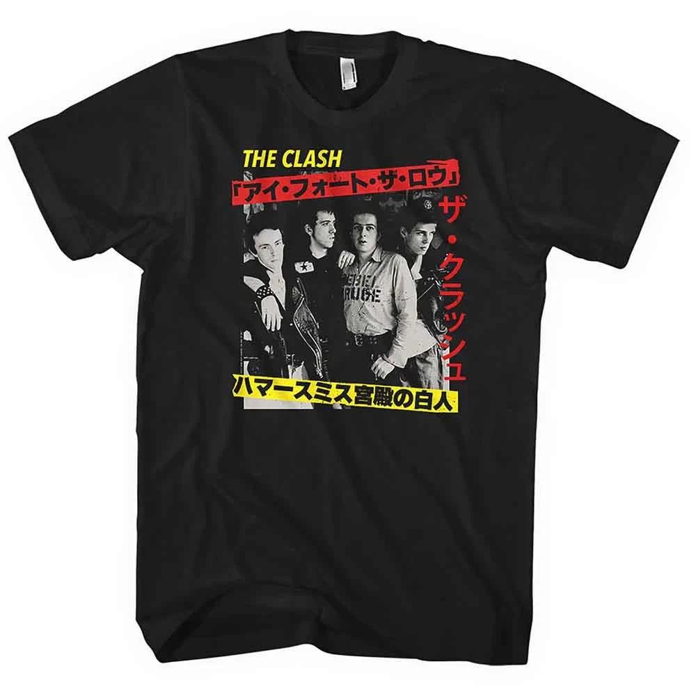 The Clash T Shirt Kanji Band Logo new Official Mens Black