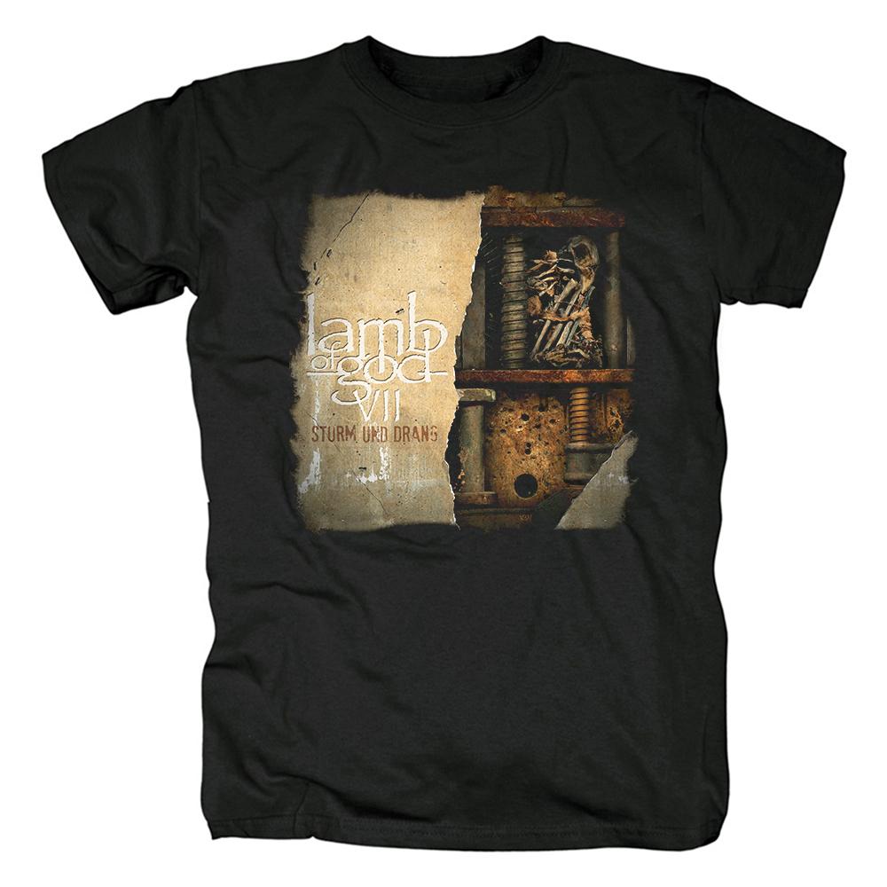 Тяжелая унисекс-группа Lamb of God Футболка Унисекс с коротким рукавом Модная футболка Летняя футболка с графикой Harajuku Уличная футболка Футболка унисекс