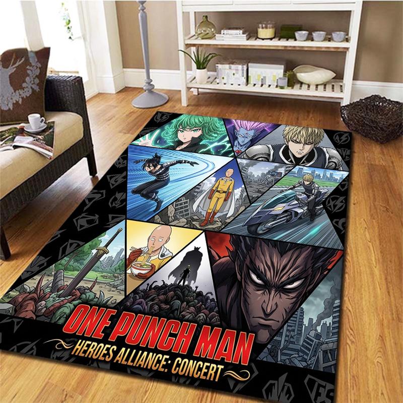 Onepunch Man Carpet Rug For Living Room Bedroom Home Sofa Decoration Kids Play Nonslip Floor Mat