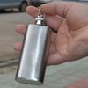 Портативная мини-крошечная фляжка из нержавеющей стали, стильная бутылка вина, фляга с кольцом для ключей