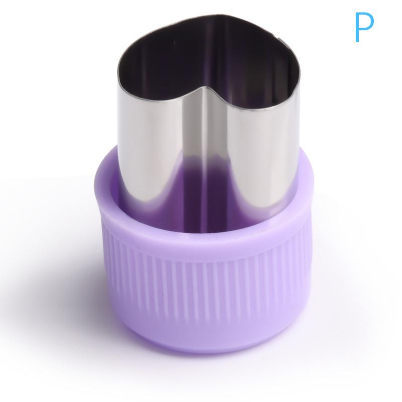 1Pc Vegetables Cutter Plastic Handle Stainless Fruit Cutting Die Kitchen Gadgets