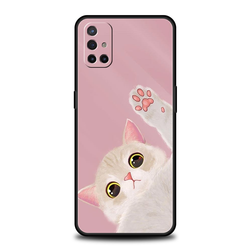 Чехол для телефона с милым котенком, мультяшный, для OnePlus 10 9 Pro 9T 10R 9R 9RT 8T 8 7 6T 7T Nord 2T CE 2 5G N200 N10 N100, мягкий чехол