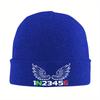 N Angel Motorcycle Gears Hats Autumn Winter Skullies Beanies Street Caps FeUnisex Unisex Acrylic Knitted Hat
