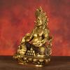 Yellow Of Statue Full Copper Buddha Riding Dragon Of White Of Black God Of Wealth Home Study Sh