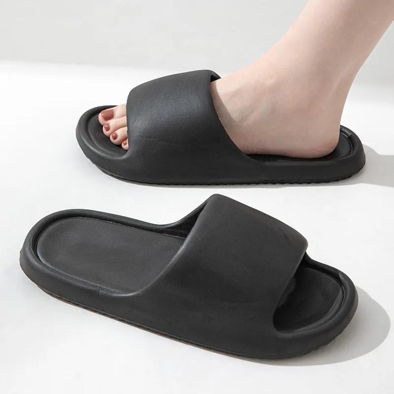 Women's Thick Heel Summer Outdoor Wear Comfortable Soft Bottom Lightweight Indoor Home Couple Bath Simple Cool Slippers