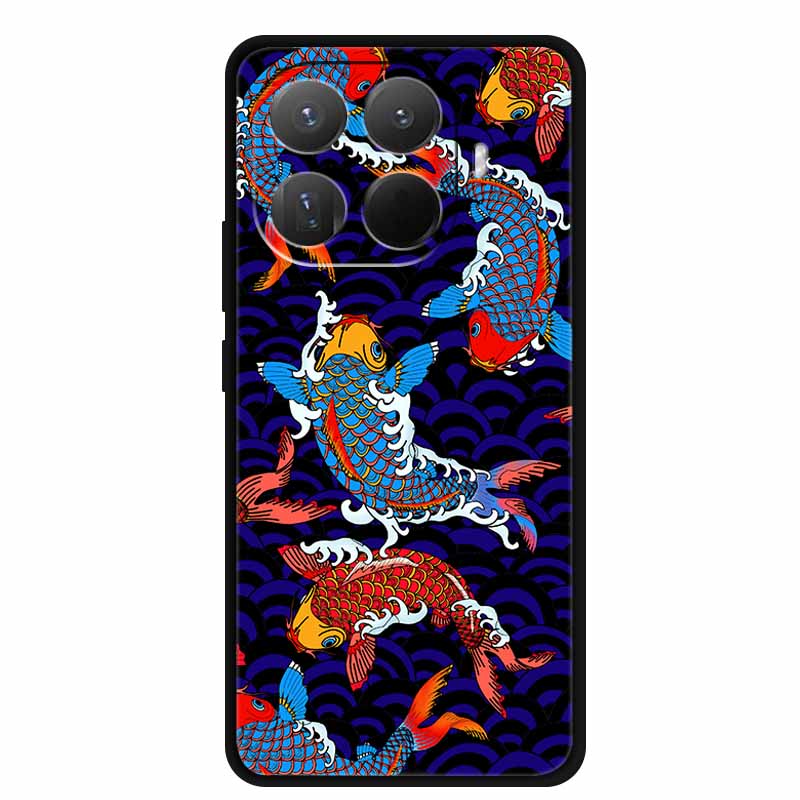 3D TPU Чехол для Xiaomi 15T 15 T 5G Рельефные Цветы Coque Тисненые Цветы Funda Силиконовый Мягкий Задний Чехол для Телефона для Xiaomi15T
