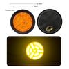 High Output Universal 3 Color Round LED Tail Light Waterproof Stop Turn Brake Signal Lamp for Vehicles