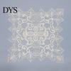 Decorative Table Covers for Weddings White Lace Doily, Elegant Retro Placemat, Embroidered Small Round Placemats Jewelry Trays Mat, Rectangular