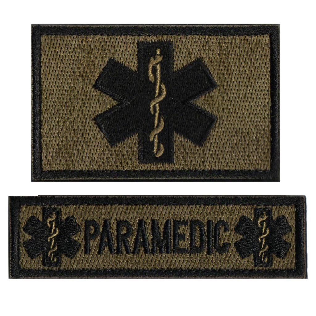 USA Star of Life EMT Paramedic Rescue Embroidered Velcro Arm Patch