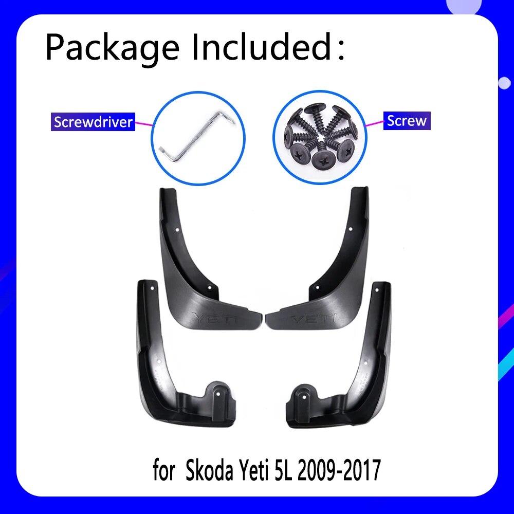 Брызговики подходят для Skoda Yeti 5L 2009 ~ 2017 2010 2011 2012 2013 2014 2015 автомобильные аксессуары брызговик Fender авто запасные части