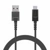 Elecom Кабель USB TYPE C Type C (USB-A на USB-C) Сверхбыстрая зарядка с выходным током 3А, совместимость с USB 2.0, 1,2 м, черный [Проверено для серии iPhone 16] MPA-FA