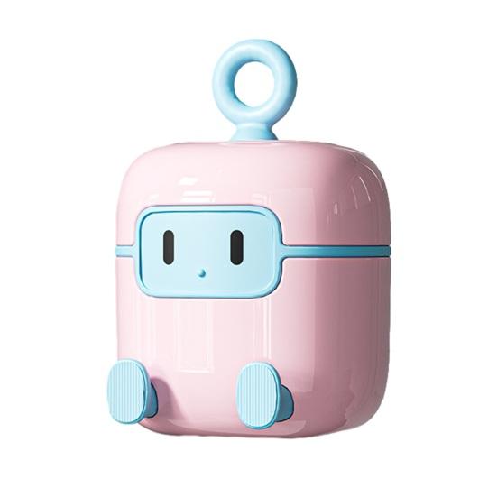 Многоразовый моющийся липкий ролик для удаления ворса Экологичный удалитель шерсти домашних животных Дизайн робота 2-в-1 Портативная щетка для удаления ворса Быстросохнущий дорожный очиститель