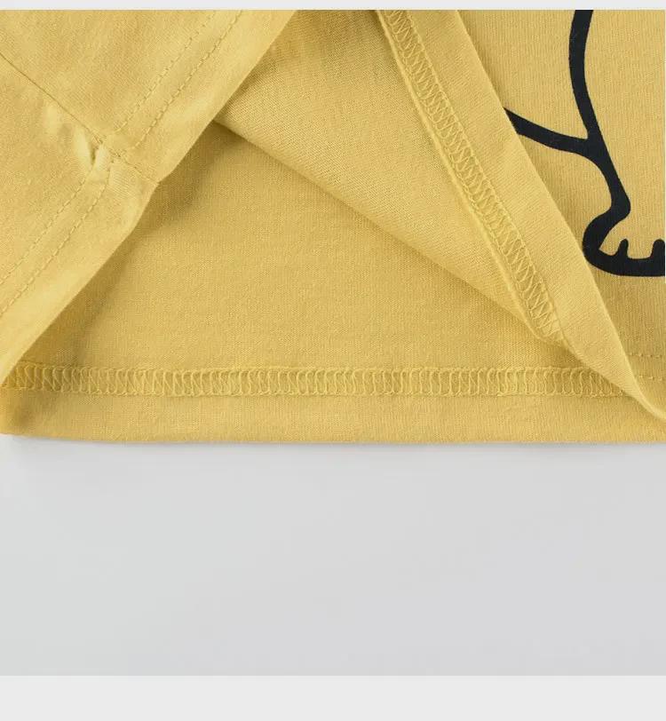 Футболка с длинными рукавами и принтом динозавра для мальчиков 27Kids Весна 2025 с имитацией двухкомпонентного дизайна