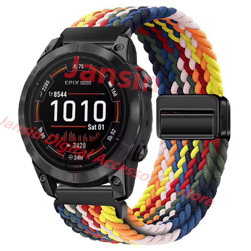 Для ремешка Garmin Band Quick Fit 26 мм 22 мм Магнитный браслет для Garmin Fenix 3 HR Fenix 5 instinct 1 instinct 2X Нейлоновый ремешок для часов