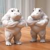 Статуэтка мускусного бегемота для 3D-печати - Прочный пластик, Декор для дома, Идеальный подарок для друзей, Украшение для гостиной, Декор с бегемотом