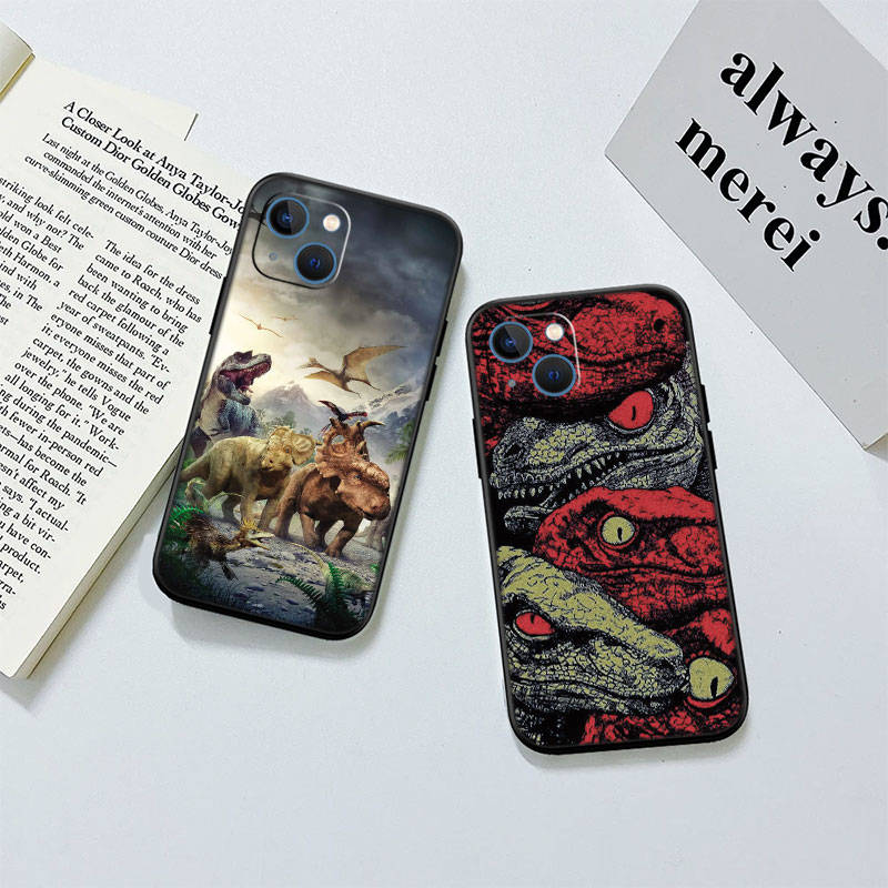 II3 Dinosaur Phone Case for iPhone 6 6s 7 8 11 12 13 14 15 XS Pro Max XR X SE Samsung S20 S21 S22 S23 S24 FE Ultra Plus Lite S21S A55