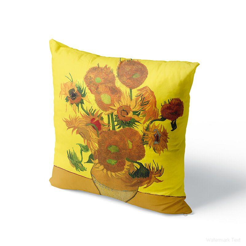 45x45 см Картина маслом Ван Гога наволочка для дивана Чехлы для подушек Подсолнух Ночная наволочка для дивана Наволочка для украшения дома