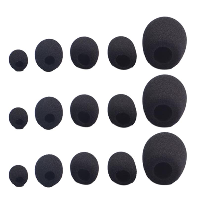 10Pcs Mini Microphone Foam Covers Mic Protector Covers Replacement Headset Windshield Sponge Cover Microphone Cover For Mic
