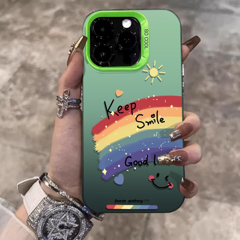 Подходит для чехла на мобильный телефон Apple 11 iphone11plus новый 11promax милый 11 свежий радуга улыбка