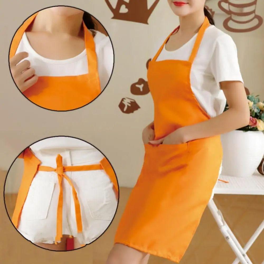 Sleeveless Chef Apron Waterproof Cooking Baking Apron Cute Kitchen Cleaning Apron Home Kitchen