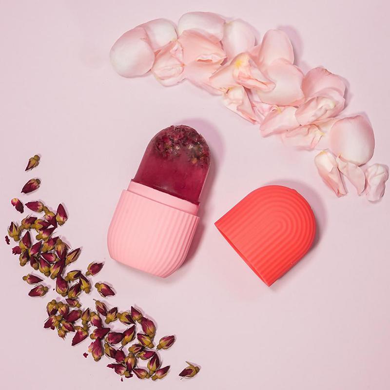 Силиконовая форма для льда, массажер для лица, уход за кожей, косметический лифтинг, контуринг, многоразовые подносы для катания глазури, роликовый массажер для глаз, роликовый инструмент для лица