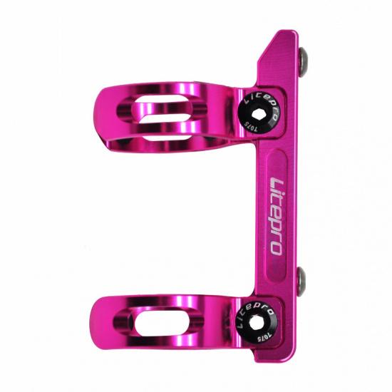 Litepro Bicycle Front Post Water Bottle Mount Adapter Handle Post Stem Bottle Cage Mount Convertor Set For Brompton Bike 6