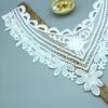 Вышитый воротник-обманка из молочного шелка, Водорастворимый кружевной воротник, Трехмерная ажурная вышивка, Корсаж, Кружевные аксессуары для рукоделия