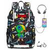 Периферия Brawl Stars Рюкзак с USB Студенческий для улицы и путешествий Большой вместимости Альпинистский рюкзак