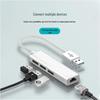 Сетевая карта RJ45 + USB 2.0 концентратор с поддержкой Gigabit
