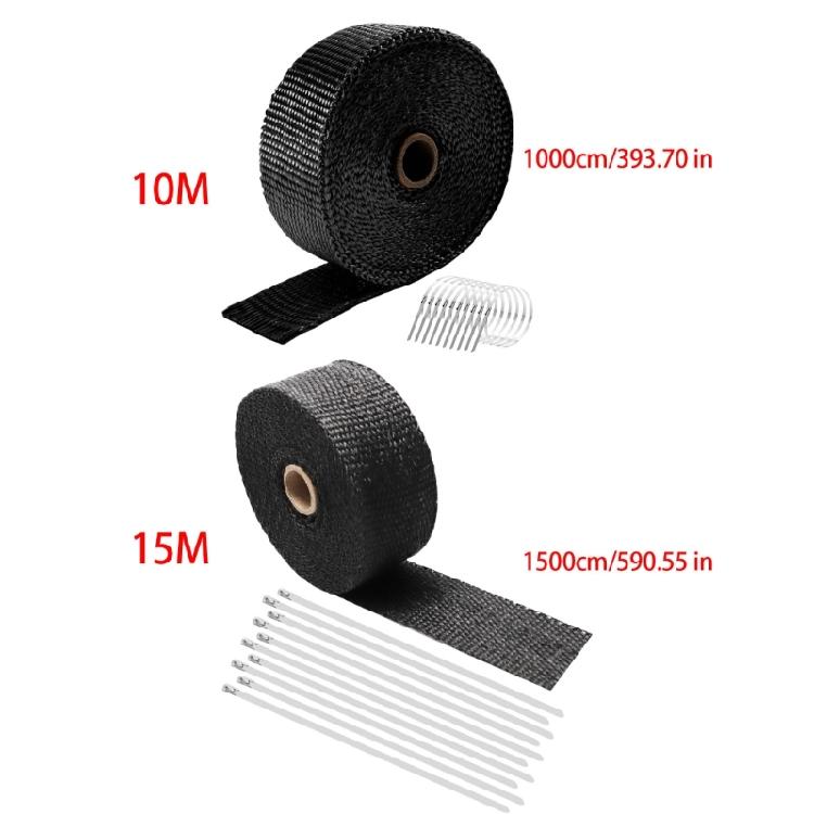 Fiberglass Heat Shield Motorcycle Exhaust Thermal Tape Header Pipe Heat Wrap Tape Thermal Protection Wrap