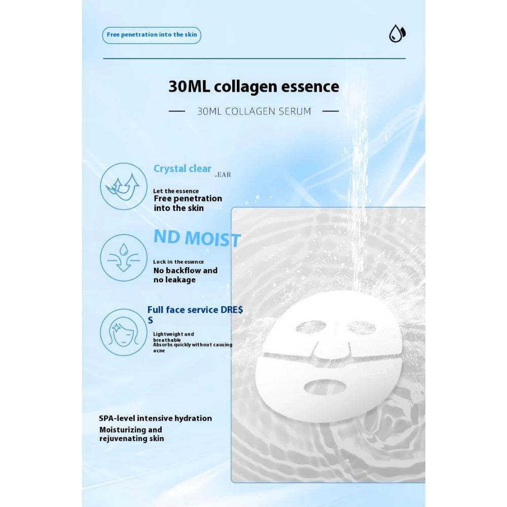 Collagen Transparent Facial Mask Dissolvable Absorbable Facial Mask Light-grain Smooth Full-face Anti-wrinkle Compact Lacquer Split