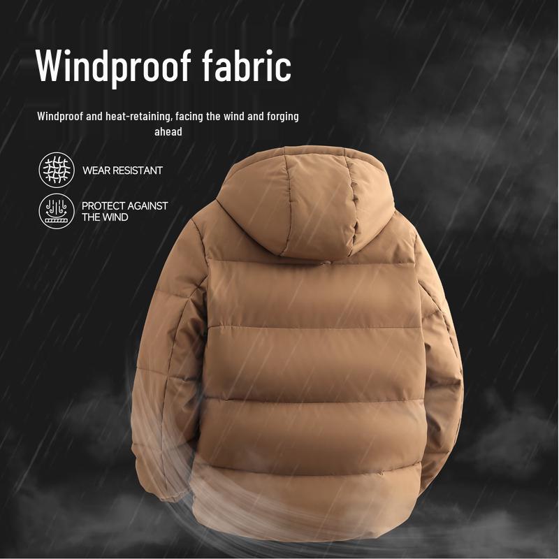 MINISO Мужская куртка-пуховик с капюшоном в американском повседневном стиле