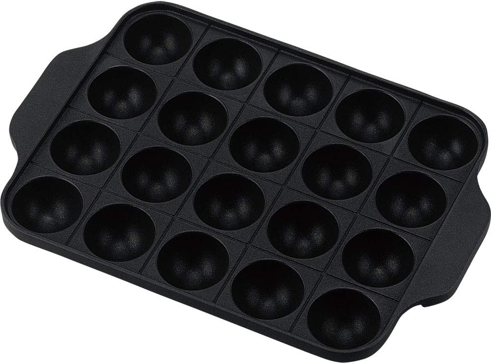 Wahei Freiz Takoyaki Maker, 20 Holes, Non-stick Fluororesin Coating, for Portable Gas Stoves Only, Aluminum Die-cast, Original Yakiyaki Yatai YR-8150