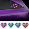 Solar Powered LED Heart Shape Car Interiors Atmosphere Decor Light Car Window Neon Light Decorative Lamps