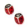 [K3135] - BO Silver 'Ladybug' Red Black