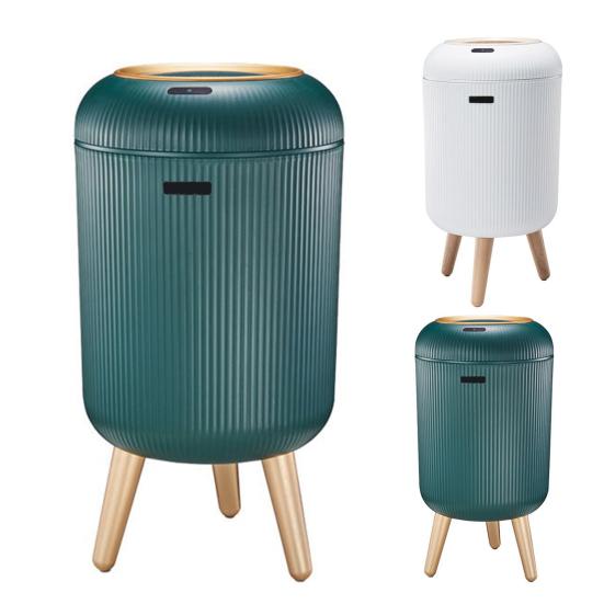 Мусорное ведро с крышкой с датчиком движения, большой вместимостью, управление без помощи рук, автоматическое умное мусорное ведро для ванной комнаты, корзина для мусора