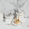 Decorative Gesture Ring Stand Light Luxury Hand Storage Tray Ceramic Jewelry Plate  Room