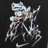 Nike Sb абстрактный принт дизайн удобный свободный крой круглый вырез короткий рукав футболка мужские топы черный FZ5286-010