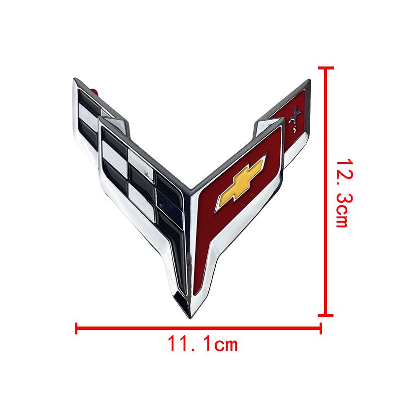 3D ABS Автомобильный Значок Для Chevrolet Corvette C5 C6 C7 C8 Задний Багажник Передний Капот Наклейка Заменяющий Значок Внешнее Украшение