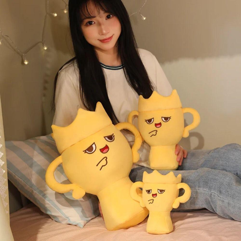 Victory Trophy Champion Trophy Plush Toys PP Cotton Victory Championship Plush Toys  Home Decor